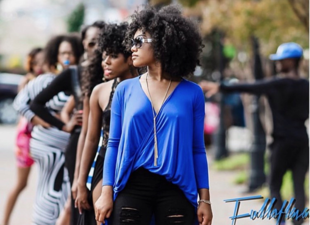 Royal Bleau archive runway in blue