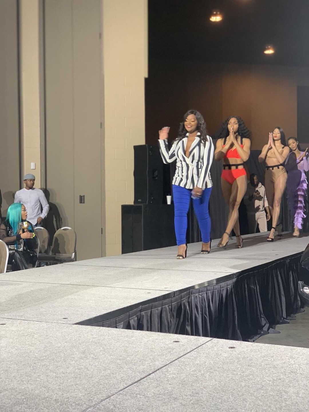 Royal Bleau reunion models walking the runway
